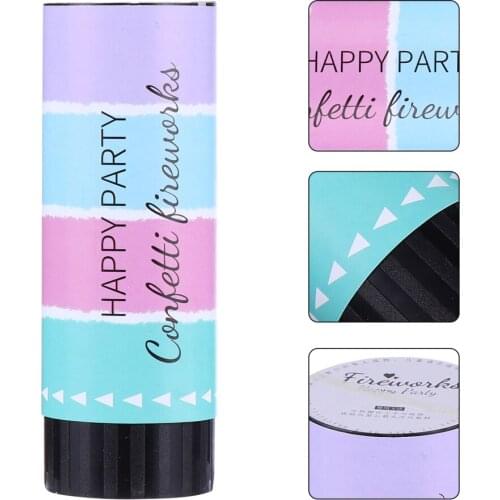 3PCS 11CM Handheld Spring Confetti Tube Wedding Confetti Decor Party Supplies