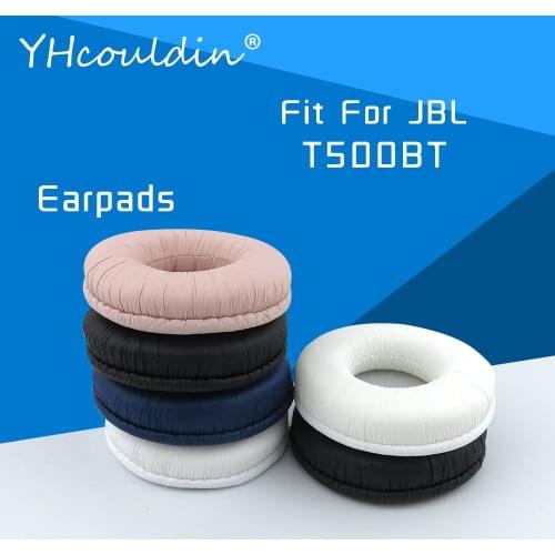 Earpads For JBL T500BT Headphone Accessaries Replacement Ear Cushions Wrinkled Leather Material