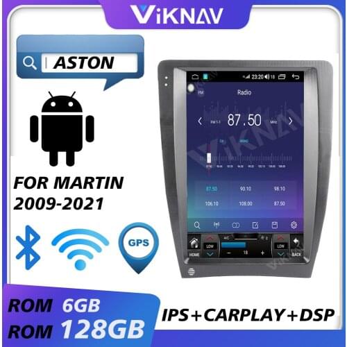 Car gps navigation multimedia player for Aston Martin 2009-2021 android car radio auto audio tape recorder head unit autoradio