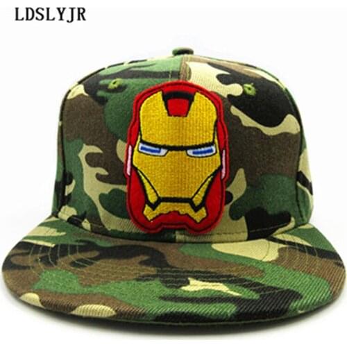 Iron hero embroidery Baseball Cap hip-hop cap Adjustable Snapback Hats for men and women 136