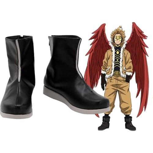 My Hero Academia Boku No Hero Academia Hawks Anime Cosplay Flat Shoes Boots Halloween Costume Props Custom Made