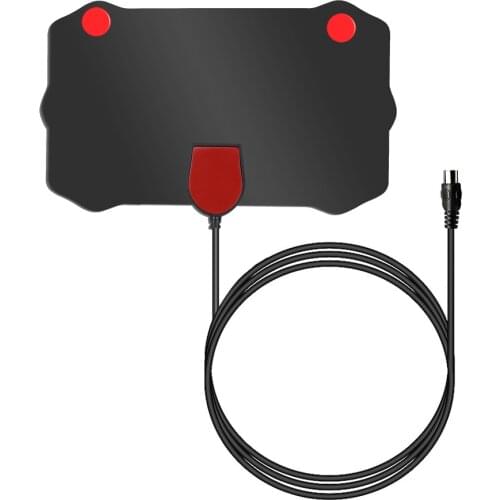 Kebidumei Digital Indoor TV Antenna with Amplifier Signal Booster HDTV Antennas DVB-T DVB-T2 HD Radius VHF UHF Signal Receiver