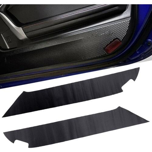 CITALL 2Pcs Car Interior Door Anti-kick Sticker Cover Pad Fit for Subaru BRZ 2013-2016 2017 2018 2019 2020 Carbon Fiber Style