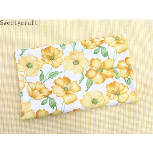 Children Dress Twill Fabric Cotton Per Half Meter 2021 DIY Sewing Patchwork Bedding Material Hometextile Floral Baby Clothes