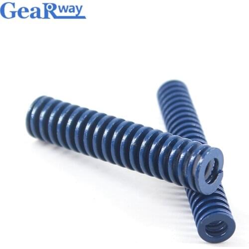 Gearway 4pcs Blue Die Spring 48% Compression Ratio Tubular Section Mould Die Compression Spring TL14x20/14x25/14x50/14x55mm
