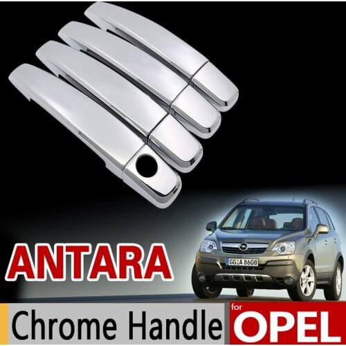 For Opel Antara Chrome Handle Cover Trim Set Vauxhall 2006 2008 2009 2010 2011 2012 2015 Car Accessories Stickers Car Styling