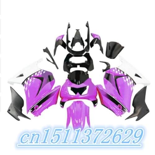 Injection Complete Fairings For Kawasaki EX250R Ninja 250 2008 2009 2010 2012 2014 Ninja250 Motorcycle Cowlings purpl Black