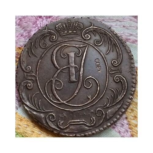 Wholesale 1755 russian 1 kopeks copper coins copy