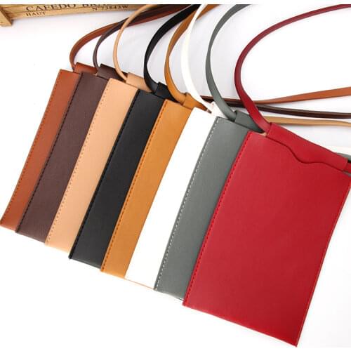 Fashion Women Wallet Mobile Phone Square Bag Mini Coin Pocket Outdoor Messenger Shoulder Long Straps Belt Woman Bag Wholesale