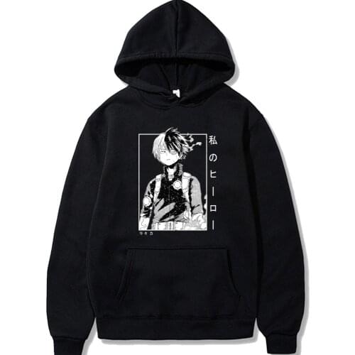 My Hero Academia Hoodie Winter Sweatshirts Manga Cotton Hoodies Pullovers Tops Men Clothes
