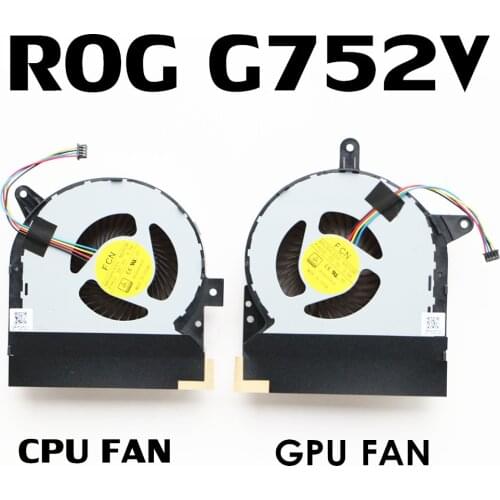 Laptop Replacement Cooler Fan For ASUS ROG G752VY G752VY-RH71 GFX72VY CPU & GPU Cooling Fan GTX980M