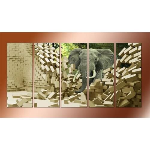 New arrival elephant design 3D modern art painting