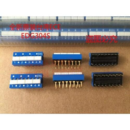 Original new 100% import 4-position EDG304S dial switch big end button 16pin distance 2.54mm