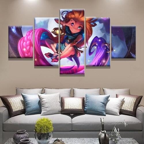 LOL Aspect of Twilight Zoe hero Poster HD Wall Picture League of Legends Video Games Art Canvas Paintings Wall mirrors bedroom
