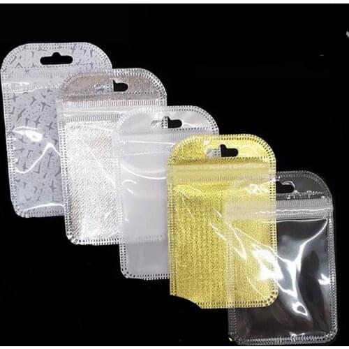 Transparent Zip Lock Plastic Bags Zipper Sealing Lock Resealable Poly Bag Reclosable Ziplock Clear Bag Jewelry Bag