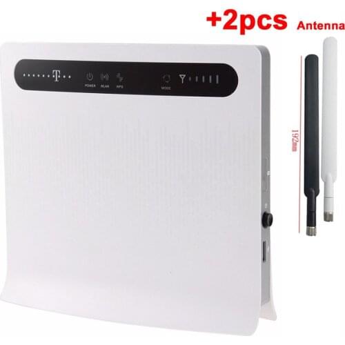 +2pcs Antenna)Unlocked Huawei B593 B593u-12 4G LTE 100Mbps CPE Wifi Router