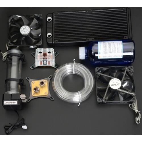 Syscooling pc water cooling kit liquid computer cooler kits for CPU GPU water cooling