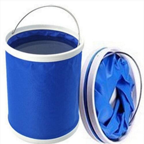 9L/11L/13L Oxford Cloth Foldable Bucket Folding Bucket Portable Outdoor Fishing Camping Buckets Car Wash Tools
