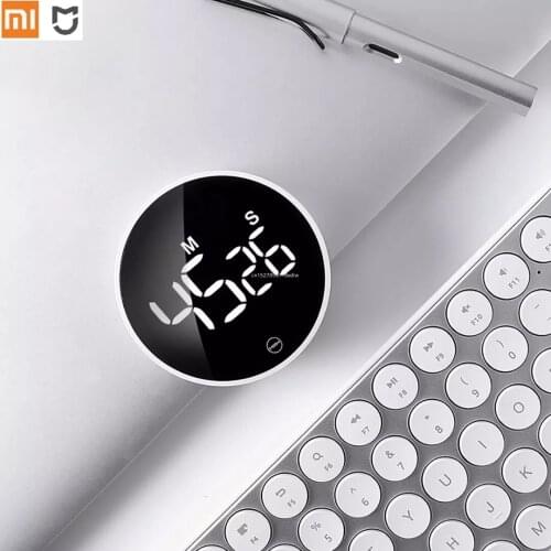 Xiaomi Mijia MIIIW Timer LED Digital Display Fashion Simple Rotating Timing Adjustable Sound Brightness Rotating For Smart Timer