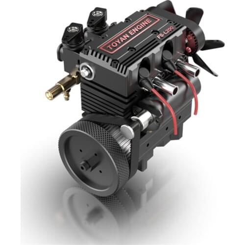 TOYAN FS-L200 Two-Cylinder Four-Stroke Methanol RC Engine for RC Boat Airplane RC Model