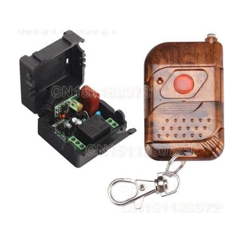 Smart home 220V 1Channel Wireless Relay Remote Control Light Switch RF Mini Receiver 10Set/Lot