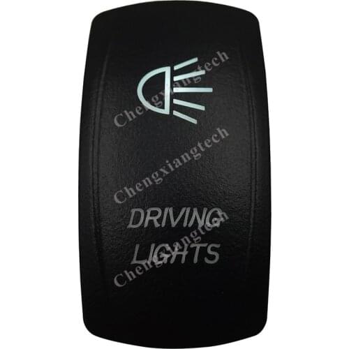 DC12V 24V Marine Grade DRIVING LIGHTS Rocker Switch White Led lamp 3 Pin ON/OFF SPST Waterproof IP66