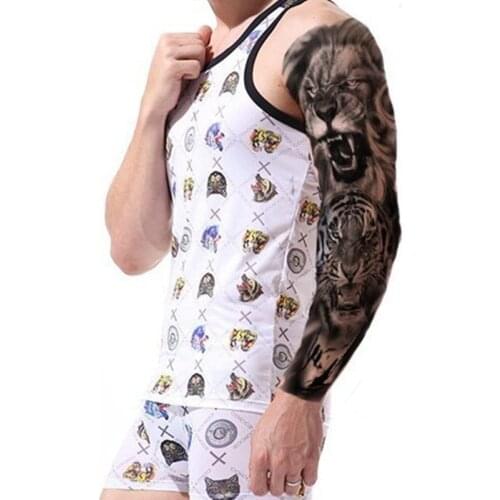 Waterproof Temporary Tattoo Sticker totem geometric full arm large size sleeve tatoo fake tatto flash tattoos for men women