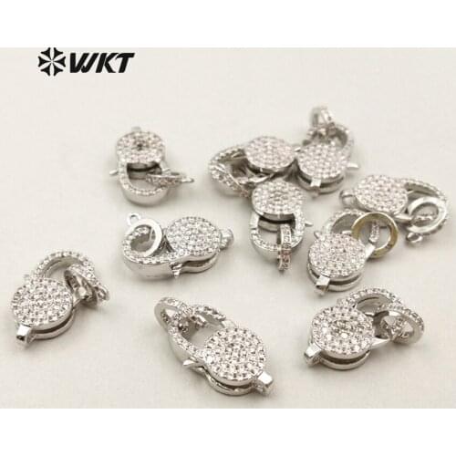 WT-JF218 WKT Wholesale High Quality Fashion Elegant Cubic Zircon Jewelry Unique Design Lobster Clasp