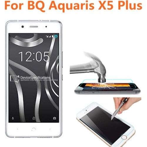 Tempered Glass For BQ Aquaris X5 Plus 9H Protective Film Explosion-proof Screen Protector For BQ X5Plus Gurad pelicula de vidro