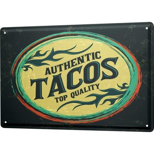 SINCE 2004 Tin Sign Metal Plate Decorative Sign Home Decor Plaques Kitchen Tacos