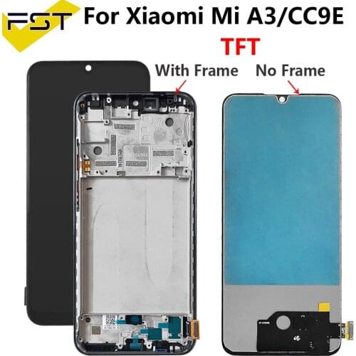 TFT For Xiaomi Mi A3 LCD MIA3 Touch For Xiaomi MI CC9E Screen Replacement Digitizer Sensor Glass For Xiaomi Mi A3 Display Screen