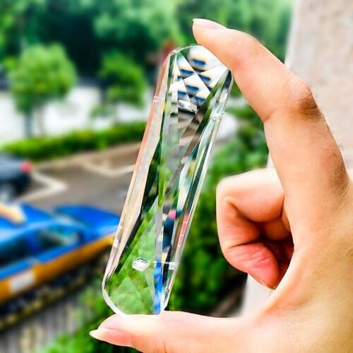 1pcs Crystal Suncatcher Clear Quartz Stone Hanging Orgone Healing Great Home Room Garden Wedding Festival Gathering Decor DIY