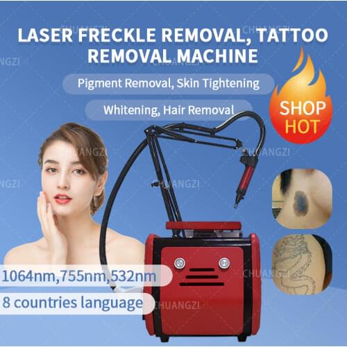 2021 New Product Professional Picosecond Q Switch Nd Yag laser Tattoo Removal Tatoo Eyebrow Removal Machine