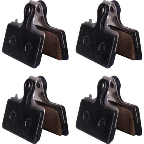 4 Pairs Durable Semi-Metallic Bicycle Disc Brake Pads Compatible with Shimano M985 988 785 615 666 675 XT
