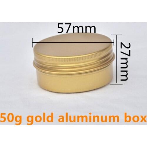 50g ML Aluminum Cream Tins Wholesale Hand Cream Tin Containers Tea/Hair Wax/Jewelry Pot Handmade Soap Threaded Aluminum Box