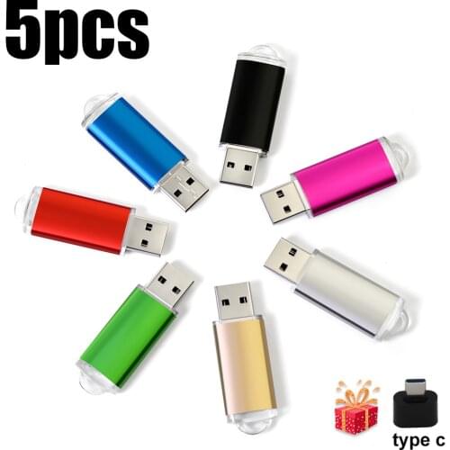 Ceamere 5PCS Custom LOGO USB Flash Drive 2.0 1GB 2GB High Speed Pen Drive High 16GB 32GB 64GB Speedusb sticks with key
