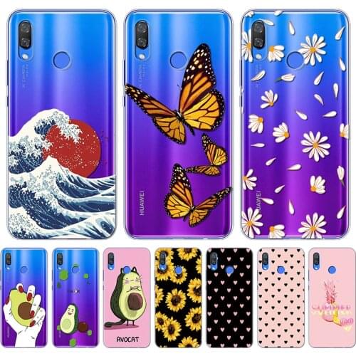 Case for huawei Nova 3 3i 3e case soft silicone TPU Flower phone cover for Nova3 nova3i INE-LX2 INE-LX9 funda cover Coque bumper