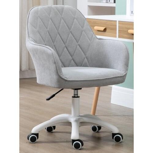 Flannel Computer Chair Working Study Sofa Chair Office Backrest Chair Lifting Rotary Leisure Armchair Home Office Furniture