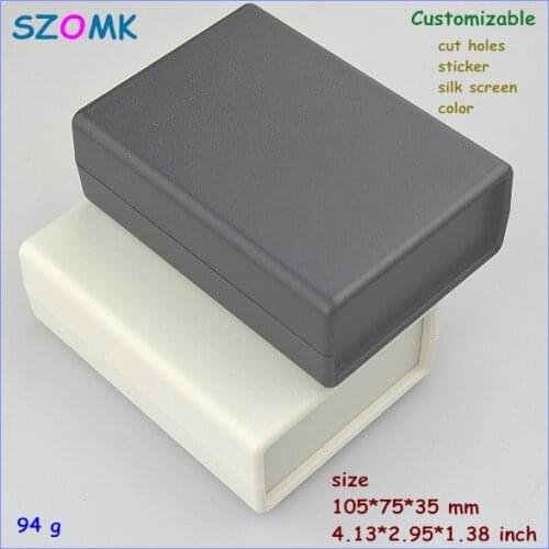 Szomk control enclosure pcb box electronics project case (4 pcs) 105*75*35mm plastic housing electronic distribution box
