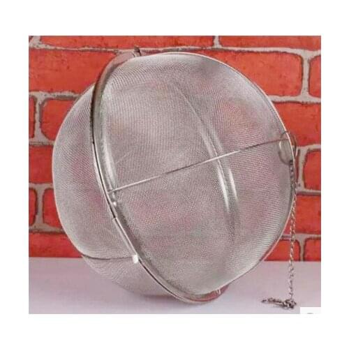 Kitchen tool 20CM stainless steel seasoning bag gravy soup taste seasoning box ball tea filter residue separating tea