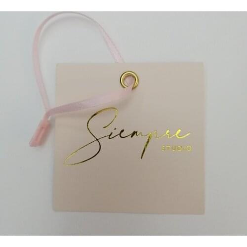 ZeQi 300gsm paper colorful custom hang tag eyelet tags customized paper swing tag price label