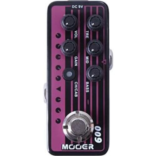 MOOER MICRO PREAMP Series 009 Black Night Versatile Digital Dual Channel Preamp Preamplifier Guitar Effect Pedal True Bypass