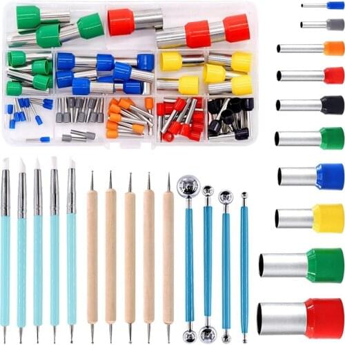 Clay Sculpting Tools Kit,Ball Stylus Tool,Dotting Pottery Tools,Polymer Clay Cutters,for Making Modeling Clay Decoration