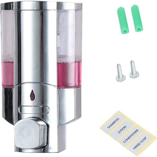 Wall-Mounted Soap Dispenser Single-Head Manual Soap Shampoo Hand Sanitizer Dispenser ABS Soap Dispenser For Families nearby