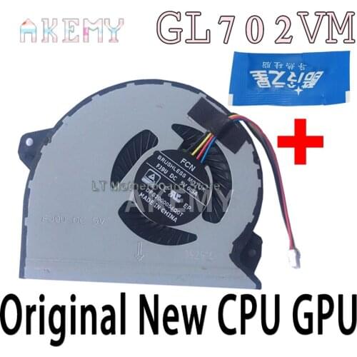 Original New CPU GPU Cooler Fan Heatsink For Asus ROG GL702VMK GL702VML GL702VM Fan FK9M