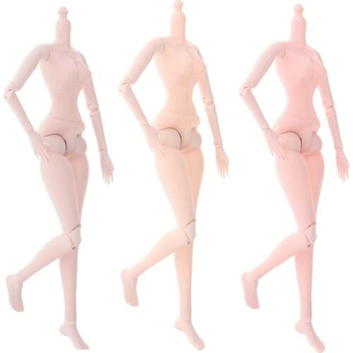 Plastic 1/3 Ball Jointed Doll Female Body Model - 60cm 21 Joints Girl Doll - Without Head - 3 Skin Colors