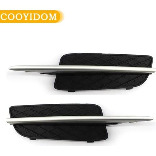 Car Front Bumper Grille Insert Trim Fog Light Cover Frame For BMW X5 E70 X6 E71 2007-2010 Fog Lamp Grill Frame Panel Cover
