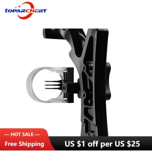 Archery 3 Pin Bow Sight Plastic Arrow Sight Suitable For Recurve Bow Compound Bow Archery Accessories Bow Sight