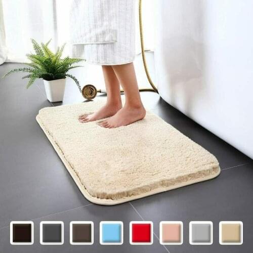 Super Absorbent Bathroom Carpet Bathroom Non-slip Floor Mat Microfiber Soft Mat