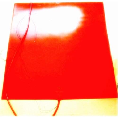 600*600*1.5mm Heat pad for 3d printer 110v 1300w silicone rubber heater adhesive 1 side 100k thermistor 1000mm lead wire 1 side